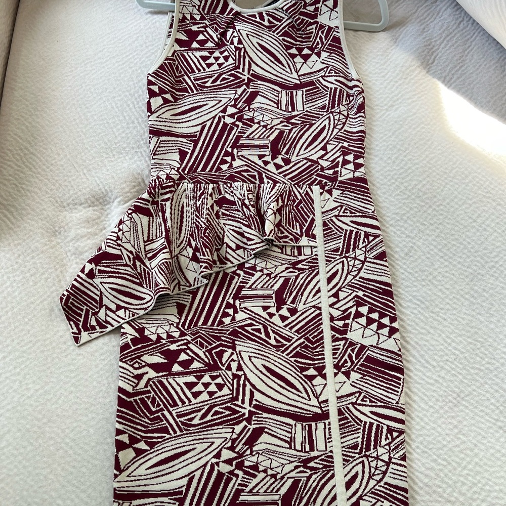 Eva Longoria Abstract Patterned Sleeveless Sweater Dress, New, never worn